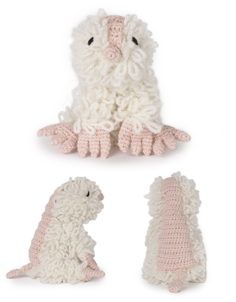 toft ed's animal Paige the Pink Fairy Armadillo amigurumi crochet